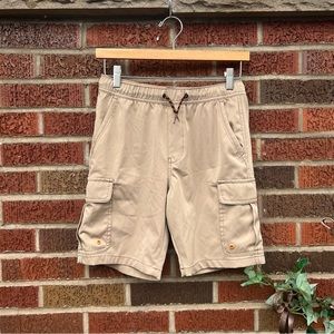 Iron Co. Tan Brown Boy’s Cargo Swim Trunks